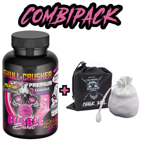 Smelling Salt + Chalk Ball met Nylon opbergtasje - Skull Crusher®