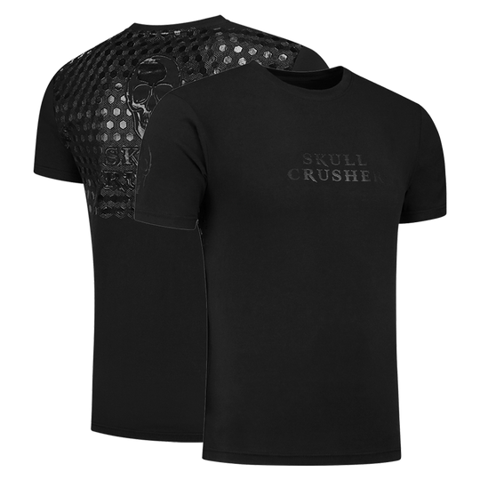 Skull Crusher® - T-shirt Powergrip Noir - Bar grip - Squat T-shirt